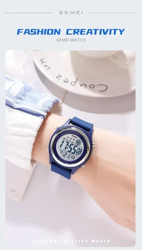 Waterproof Shockproof Sport Countdown Digital Wristwatch Women Stopwatch