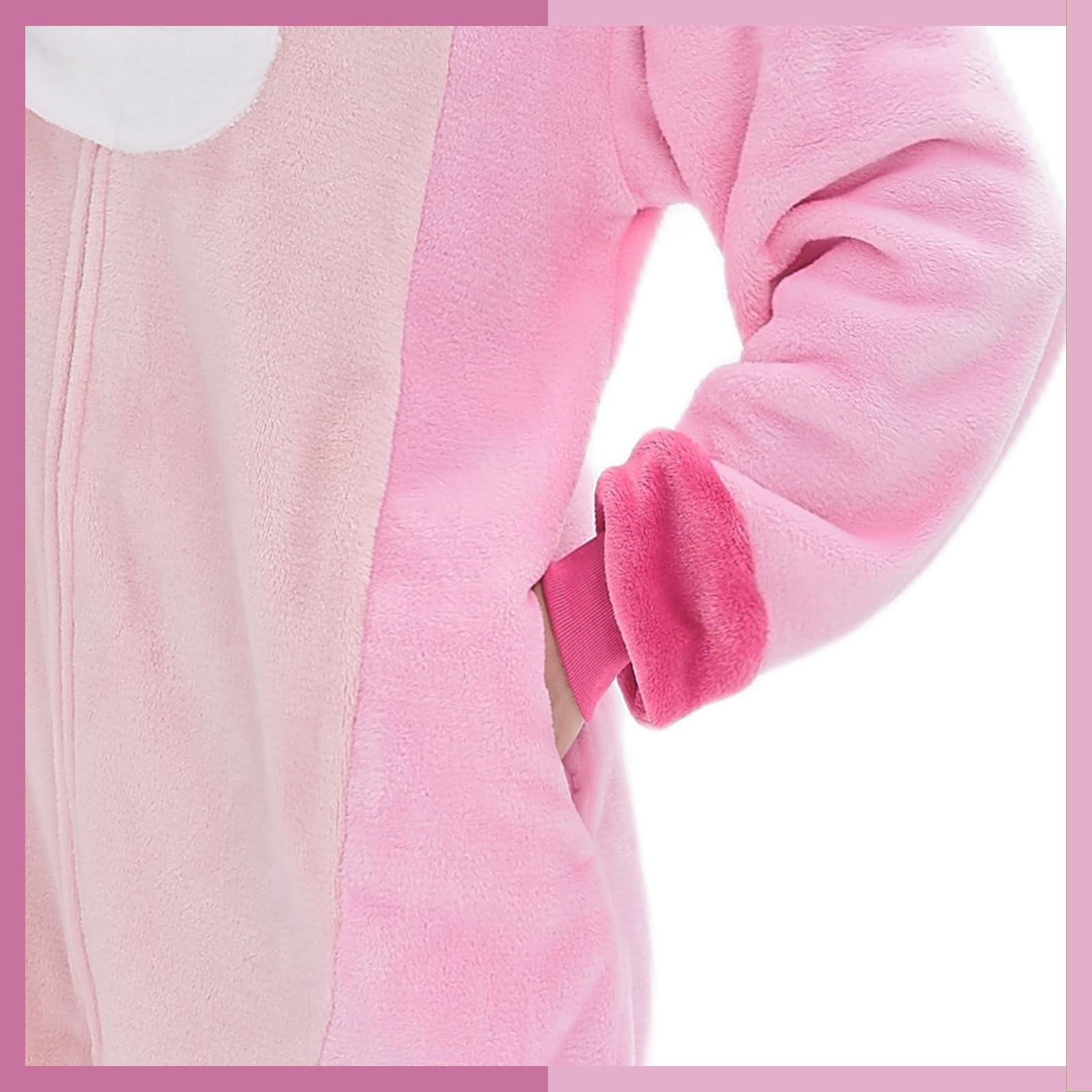 GONAAP Pink Animal Bodysuit Pajama XXL Unisex Adult Pajamas Costume Cosplay