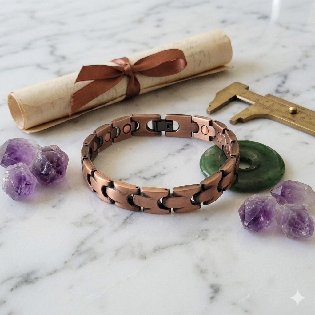 Copper Magnetic Link Bracelet Copper Arthritis Pain Therapy Bracelet B