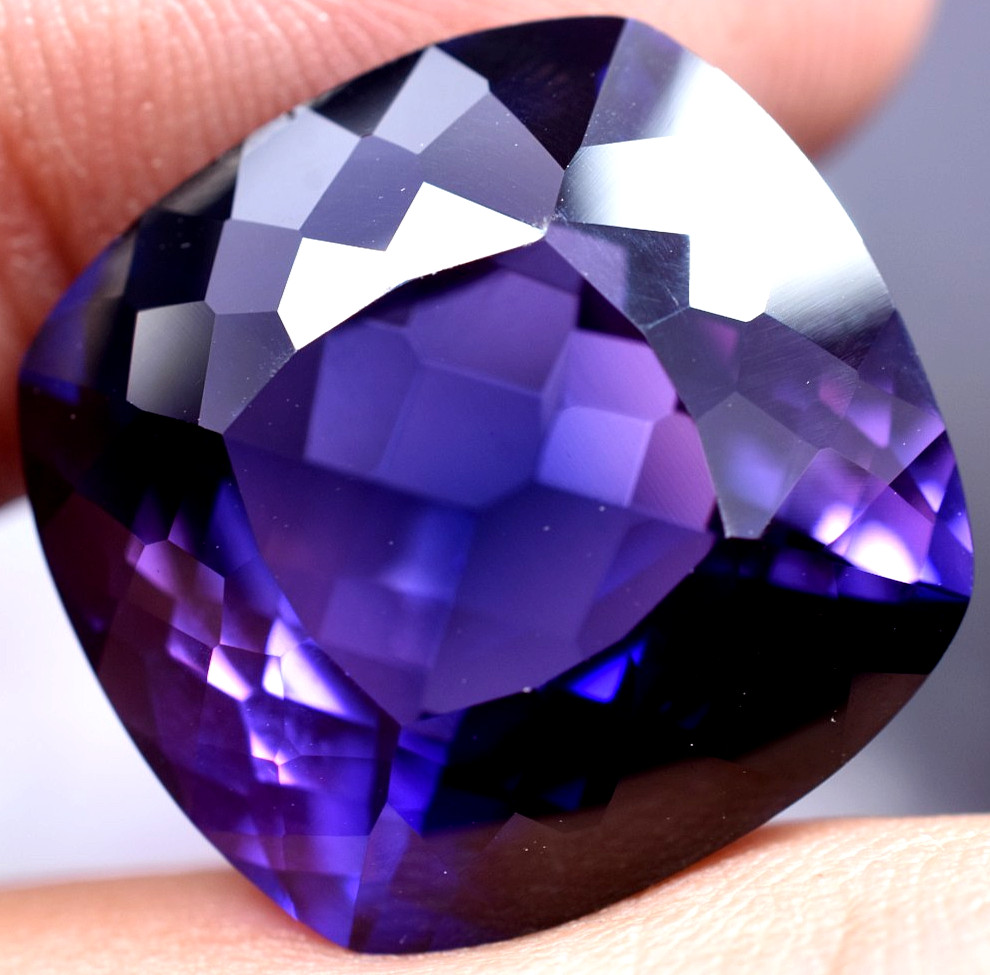 Natural 32.15 Ct Boysenberry Sapphire GGL Certified fabulous Loose Gemstone