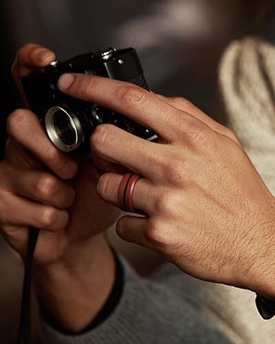 Silicone Rings for Men, Flexible Rubber Wedding Band for Gym & Daily Wear