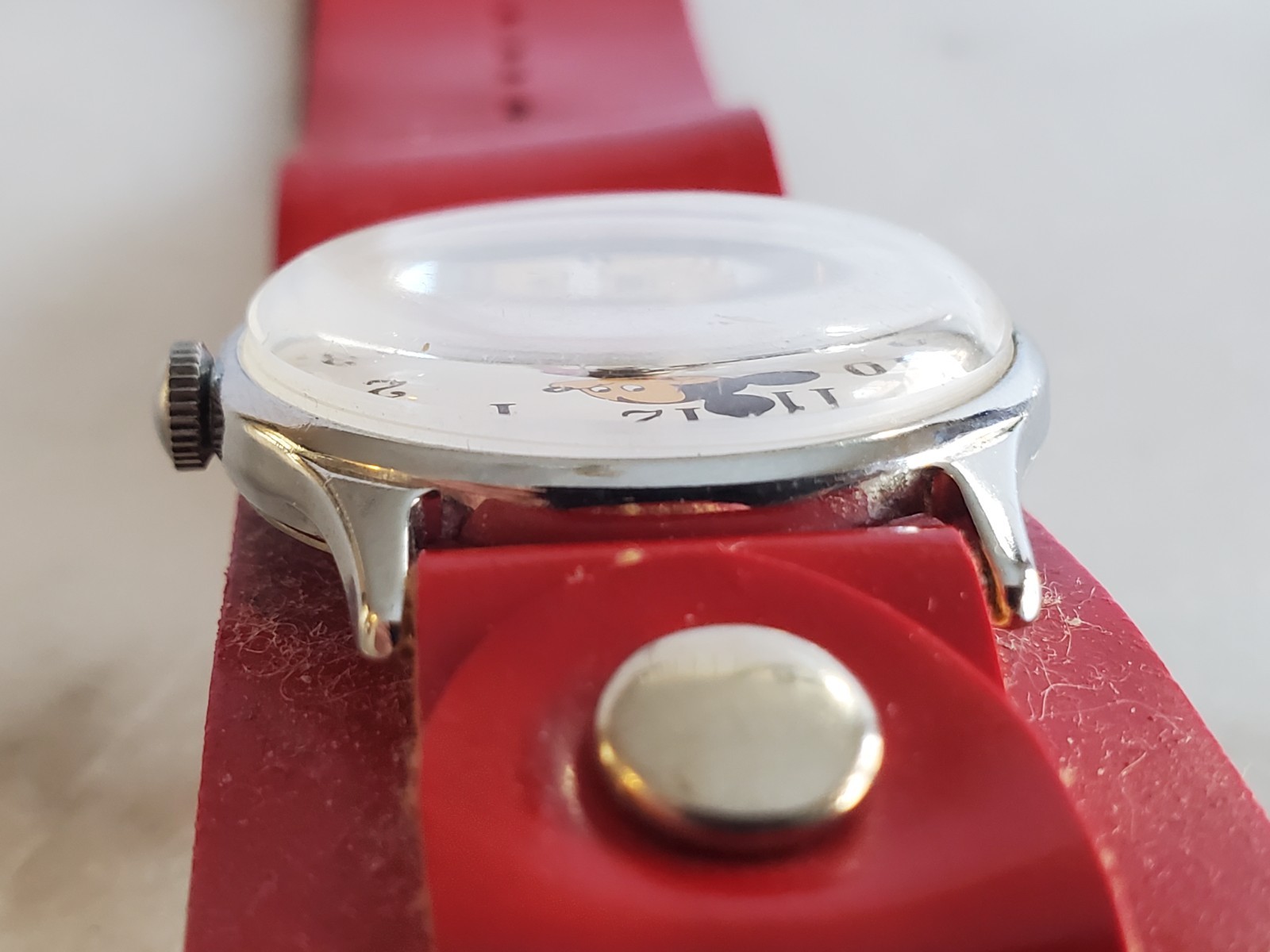 Vintage Mickey Mouse Watch Ingersoll Timex Disney Mechanical WORKS GREAT