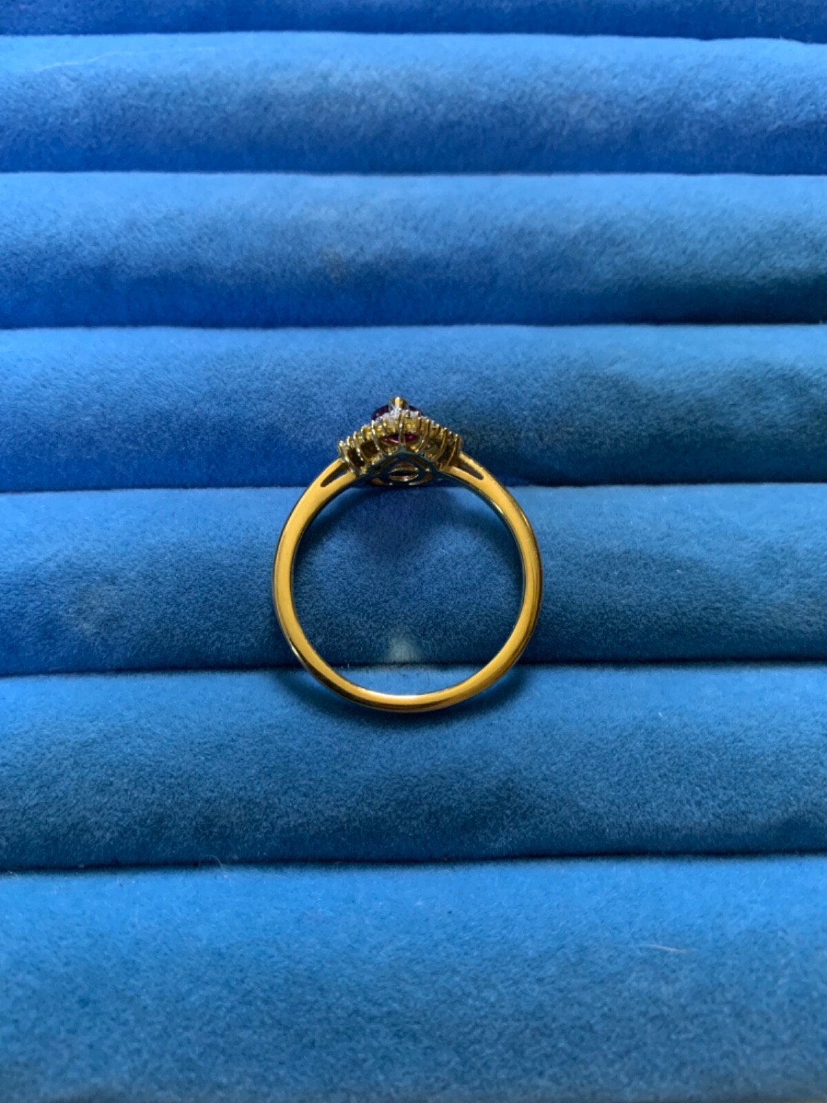 Premium Radiant Ember Garnet, Yellow and White Diamond Ring – Size 10 (1.05 ctw)