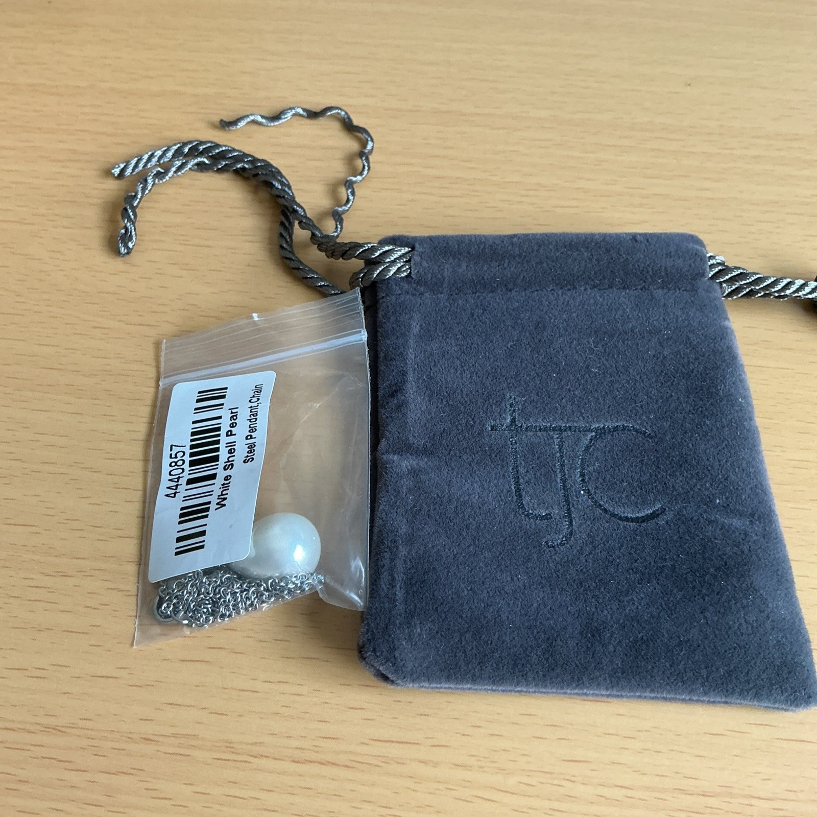 TJC Pearl Pendant & 51cm Chain / stainless steel
