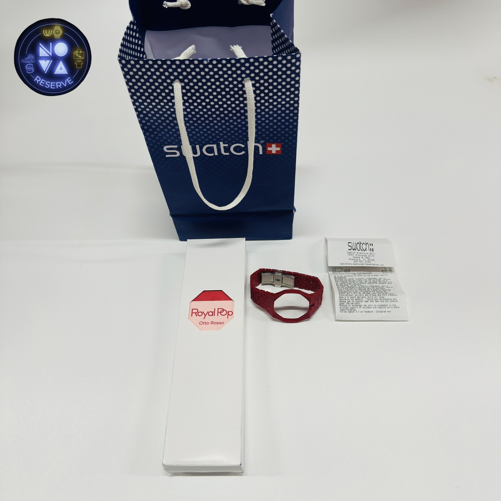 Swatch x Audemars Piguet AP Royal Pop Otto Rosso With Bioceramic Red Band NEW