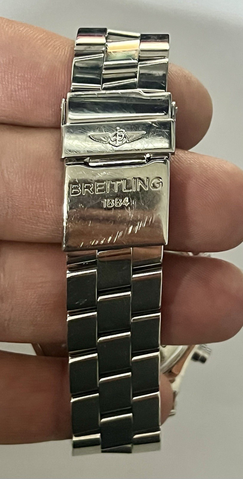 Breitling Colt A73380 Quartz Movement SS Chronograph Black Dial Watch 40mm