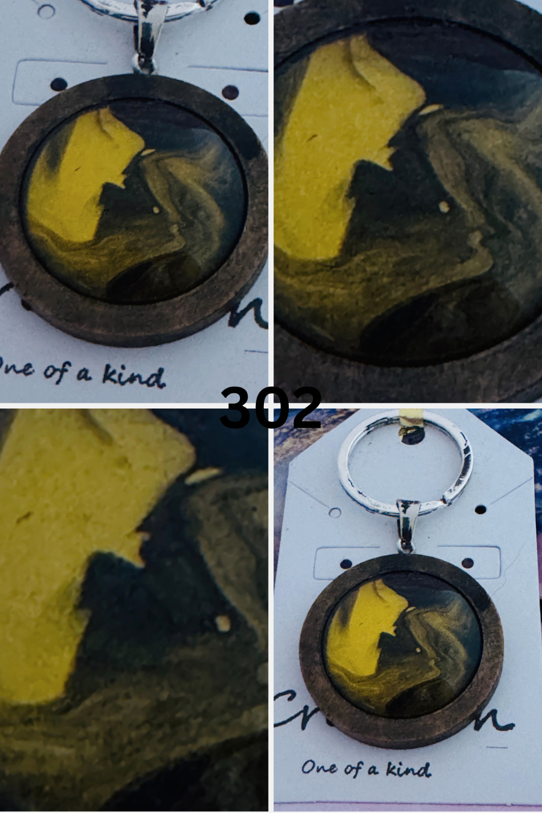 Cabochon Keychain One of a kind Hand-Painted by a local Ozark artist — Me