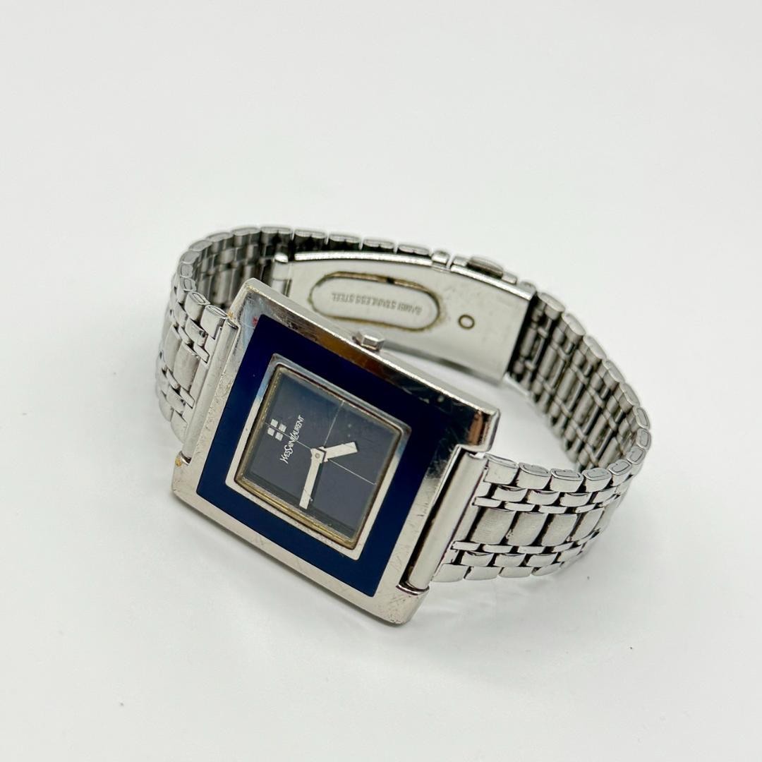 Working condition YSL Yves Saint Laurent wristwatch, navy dial, 5920-H18318