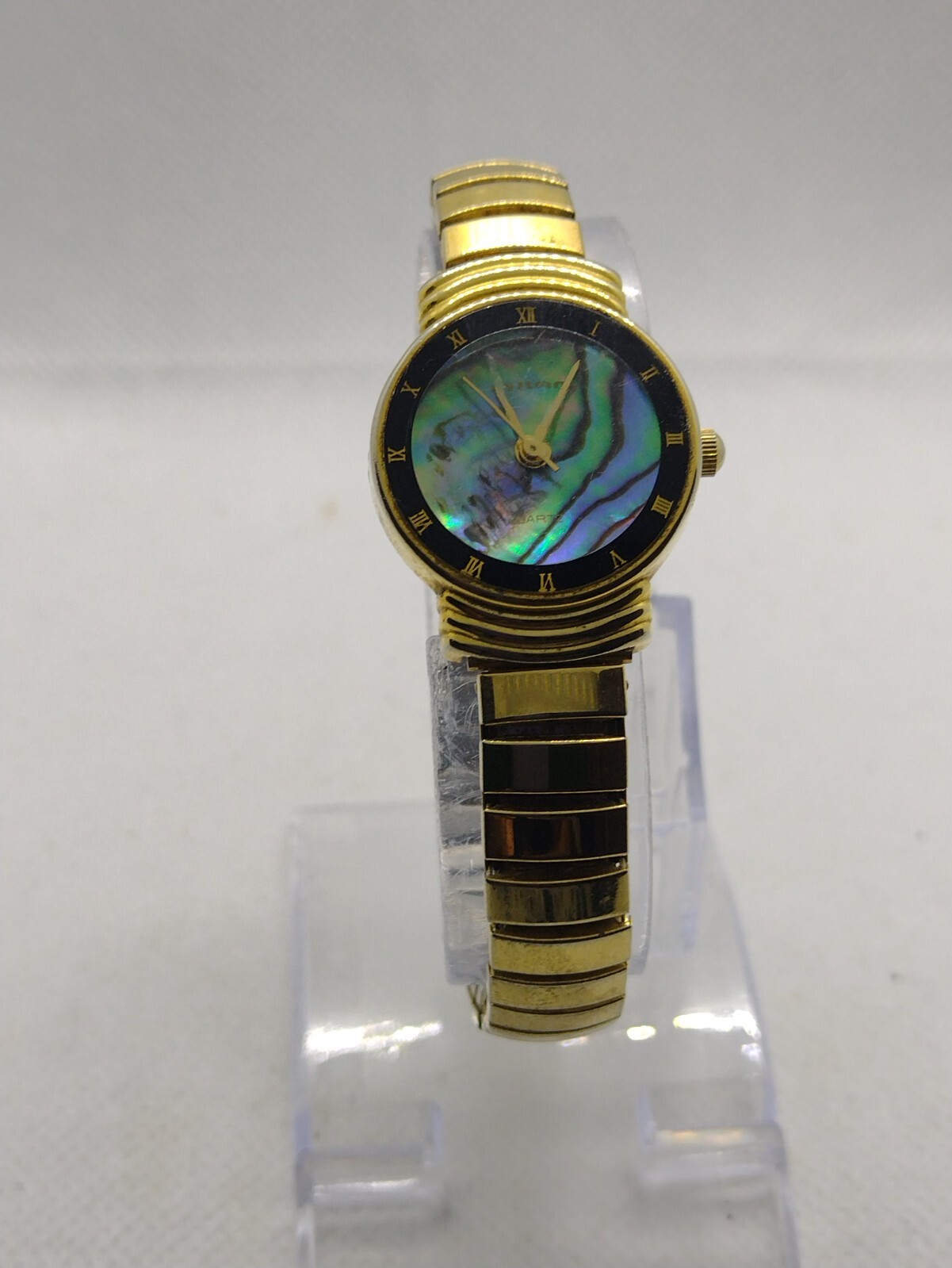 Milan Gold tone watch Chain Stretch Bracelet Strap Women girls female