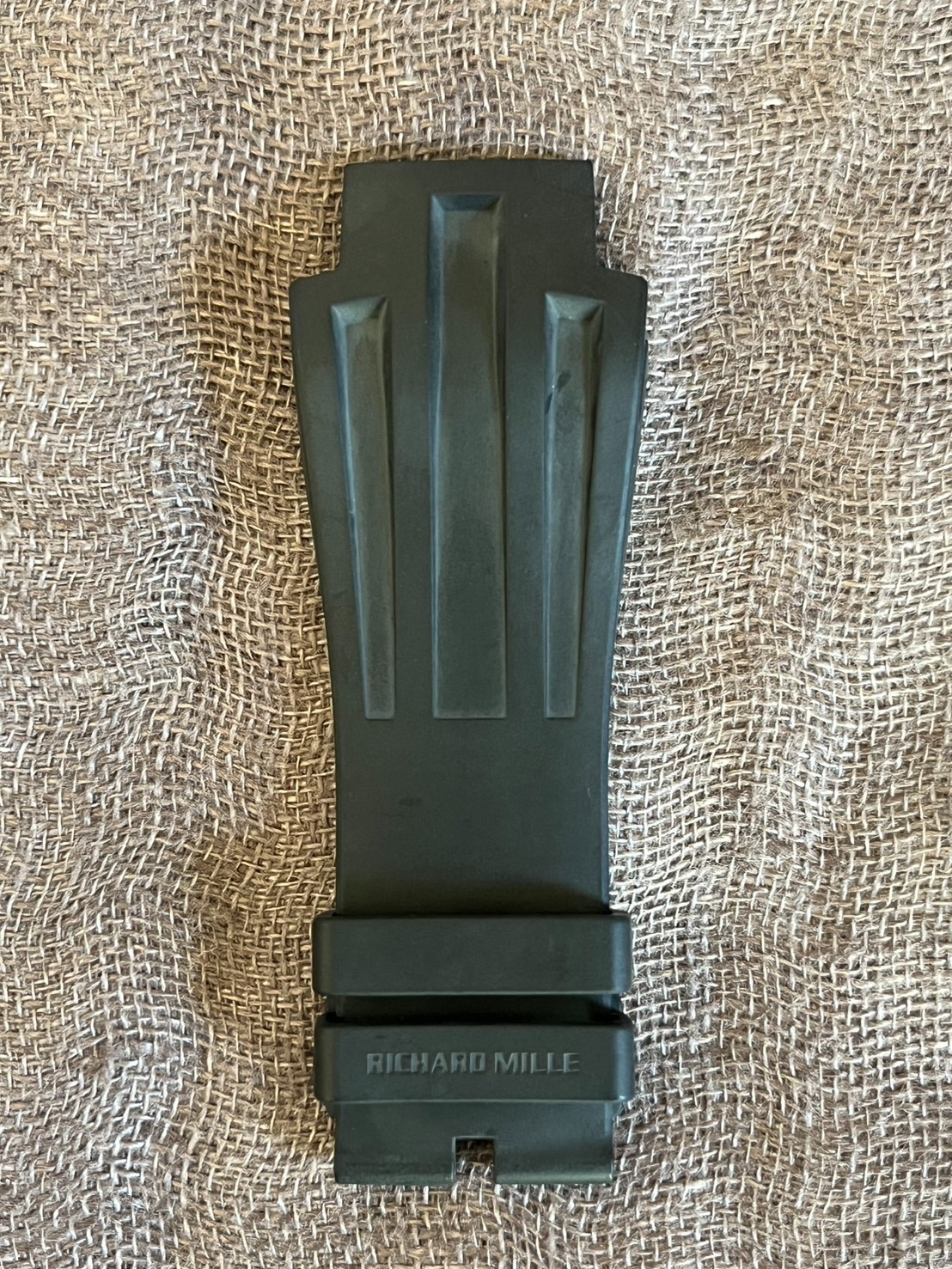 Authentic Richard Mille Black Rubber Strap For RM028 28M