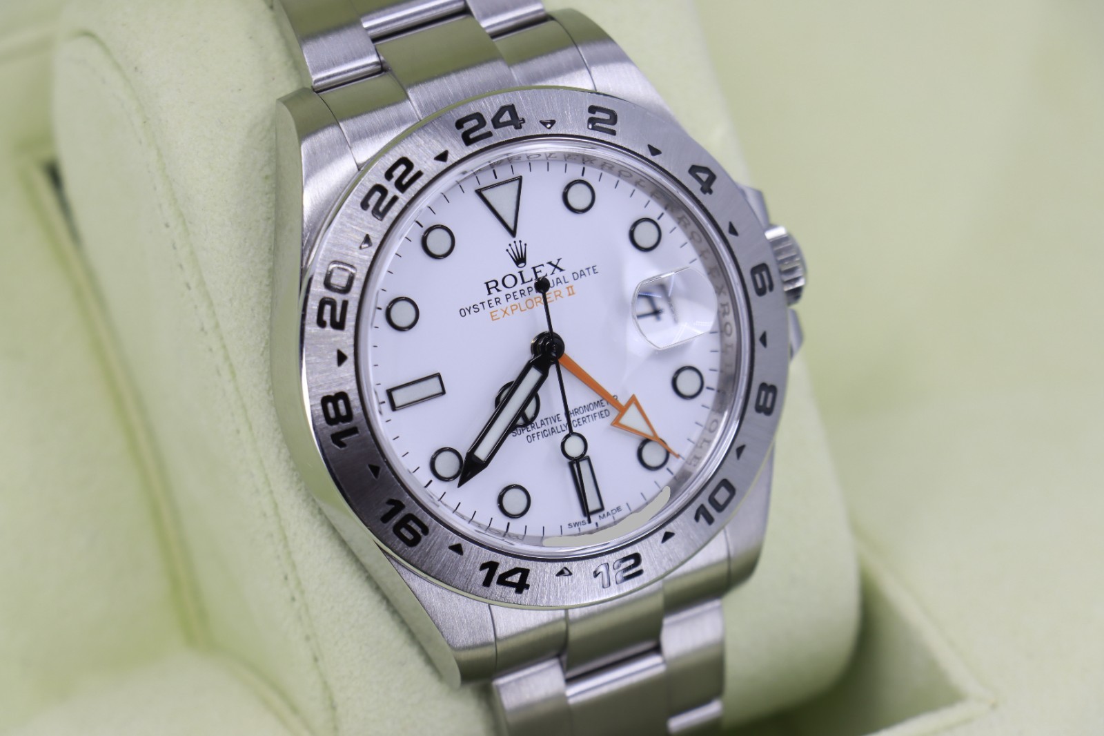 Rolex Explorer II 216570 White Polar Dial 42mm Box & Papers Year 2012