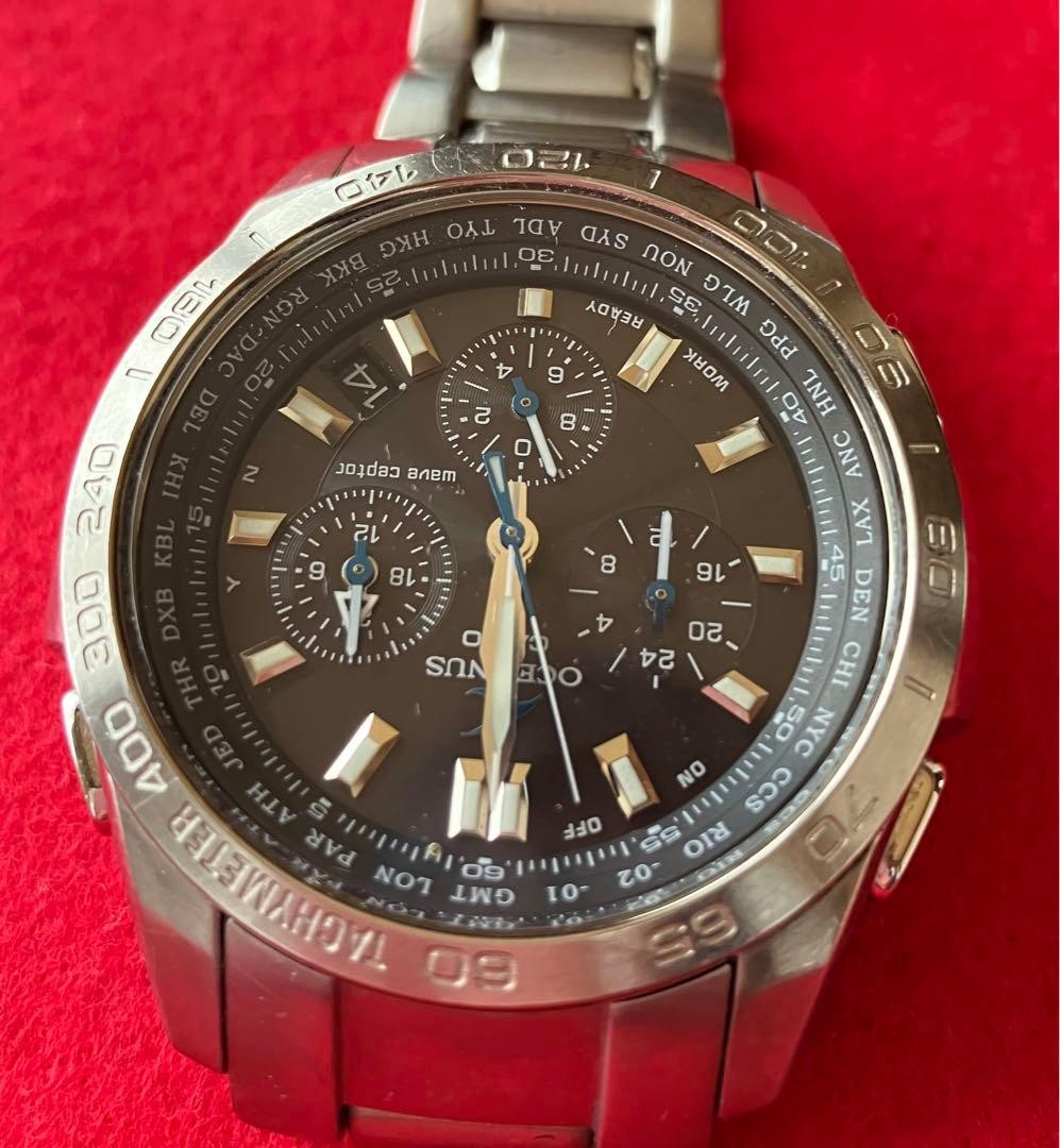 [Acceptable] Casio Oceanus OCW-600 Radio Solar Chronograph Men’s Watch
