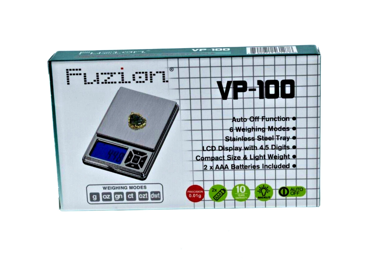FUZION VP-100 PROFESSIONAL DIGITAL MINI SCALE- 100G X 0.01G-COLOR-BLUE