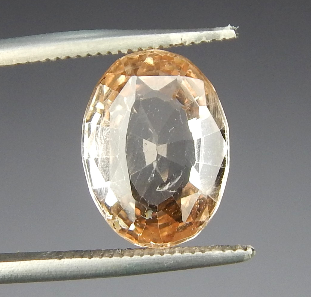 Fiery 5.1ct Imperial Topaz Natural Earth Mined Faceted Oval Brazil