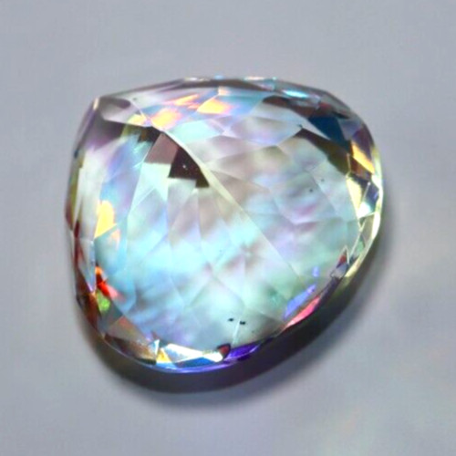 Natural Mystic 39.55 Ct Muticolor Pear Cut Certified Loose Gemstone With Gift