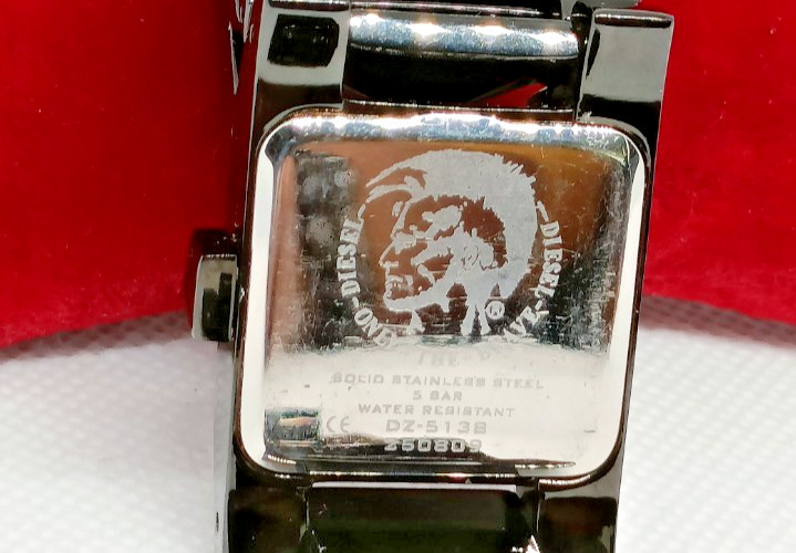Rare DIESEL DZ-5138 Women’s All Black Solid Steel Quartz Watch – VGC/Working