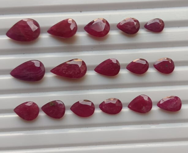 20.70-Cts Natural Ruby Loose Gemstone Mix Lot Size 5 X 7 – 11X 8 MM Approx.