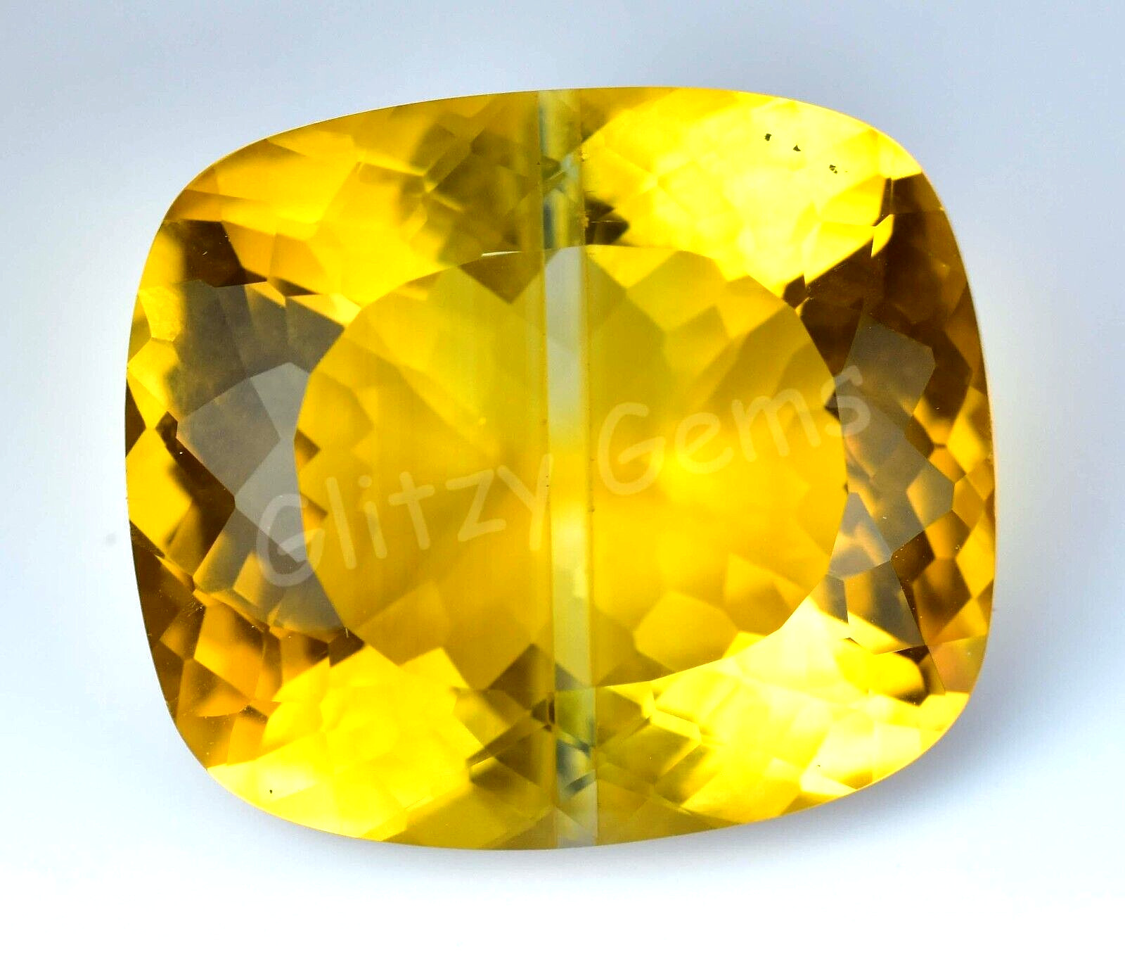 Natural Big Size Bi-Color (Yellow) Tourmaline 66.1 Ct Cushion Certified Gemstone