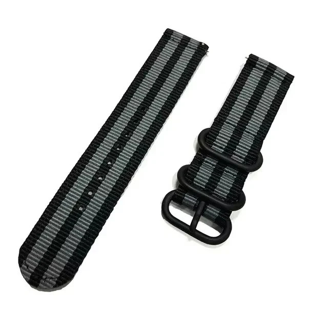 18mm 20mm 22mm Durable Military Woven Nylon Wrist Watch Band Quick Release Strap