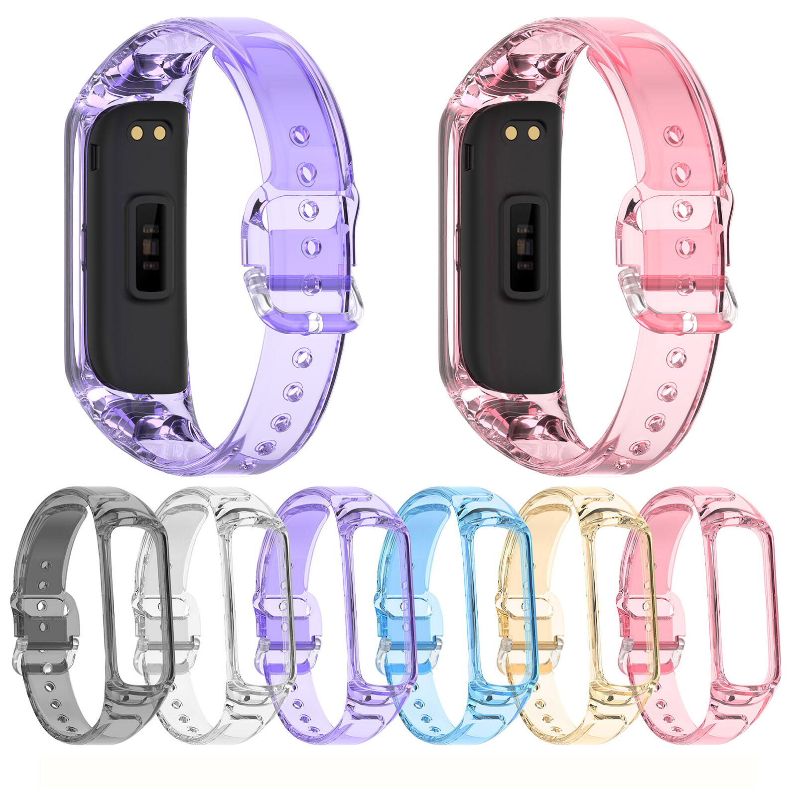 Watch Strap 10min UV light Changing Color Watch Band For Samsung Galaxy Fit2