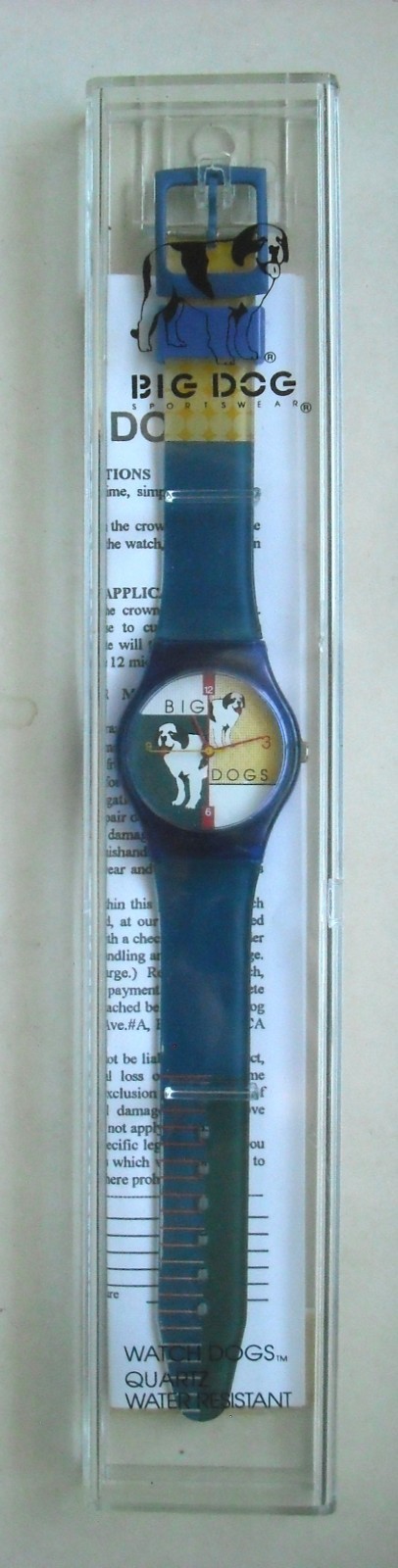 Big Dogs NEW Adult Watch Water Resistant 3 ATM New Battery St Bernard Dog