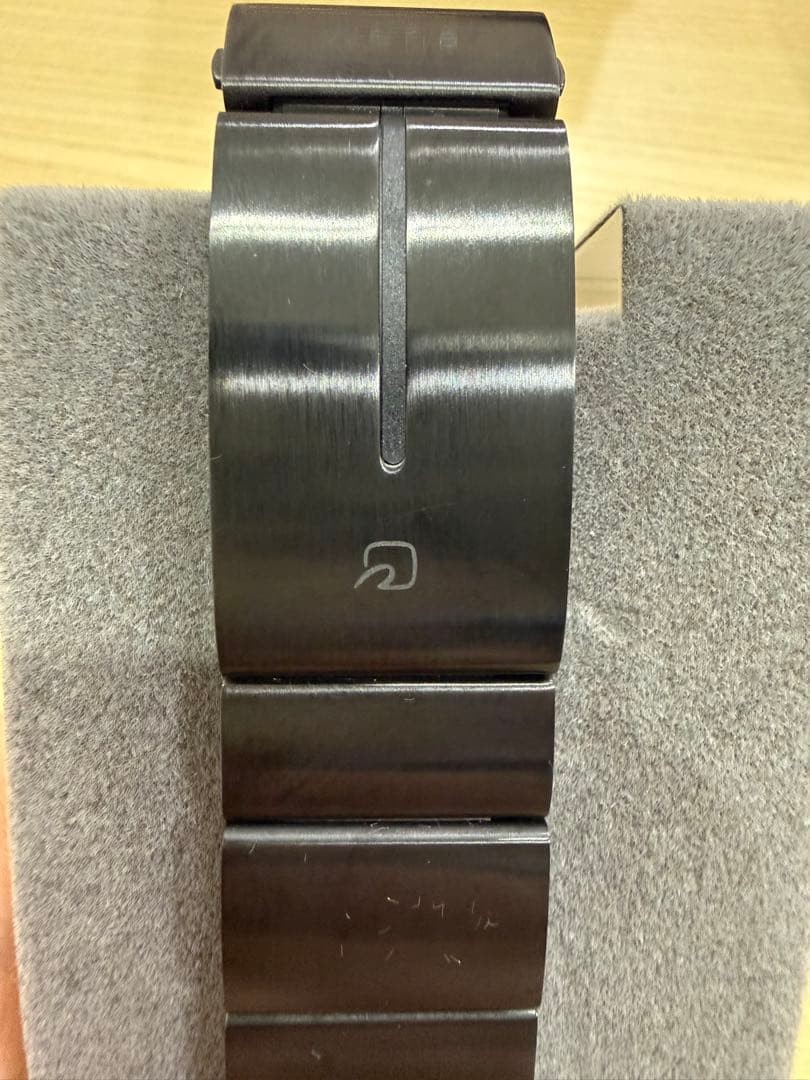 Sony Wena Beams Quartz Watch Silver Dial Black Band 目立たない傷中古