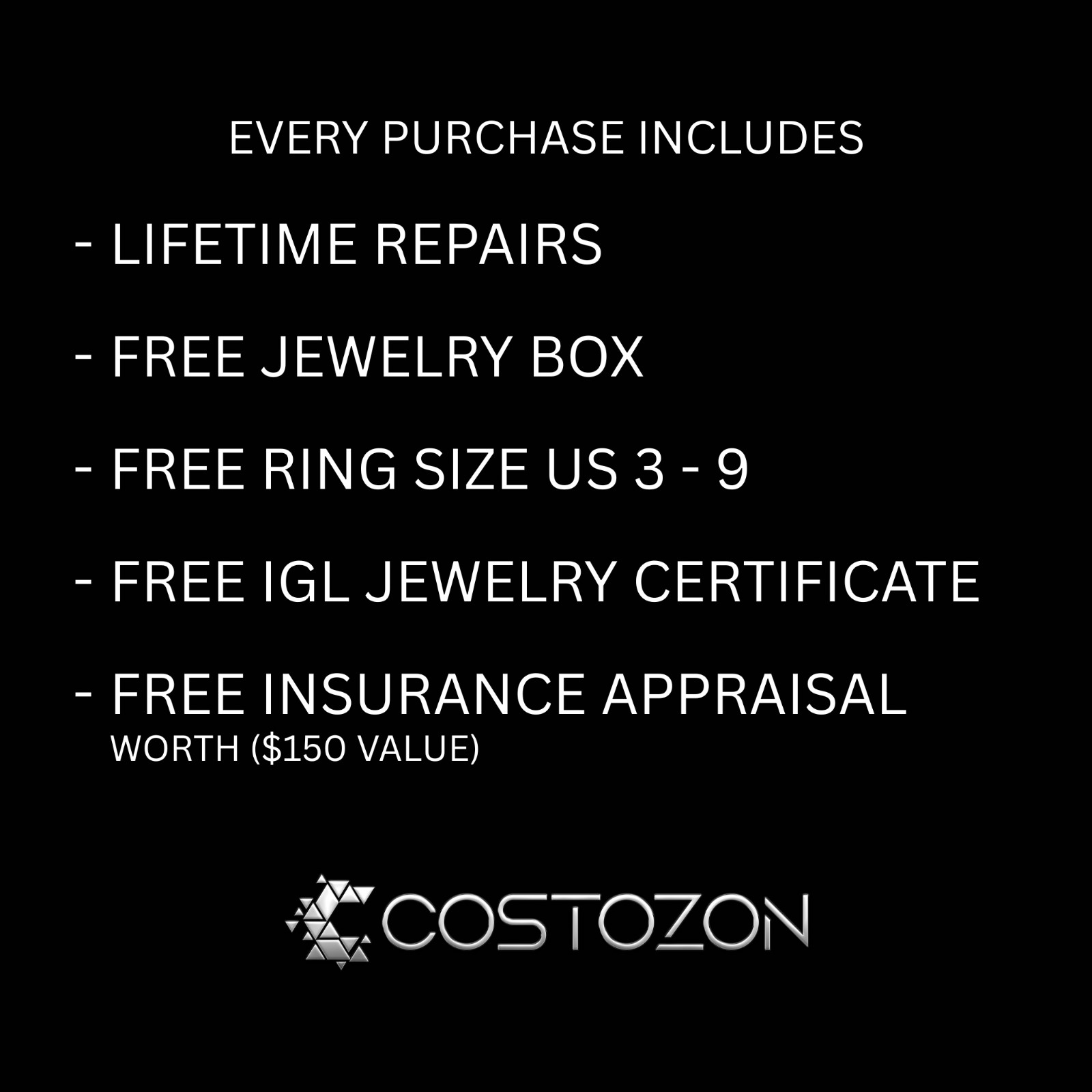 Costozon 5 Round Diamond Smile Necklace Bezel Set Curved Bar 14K White Gold