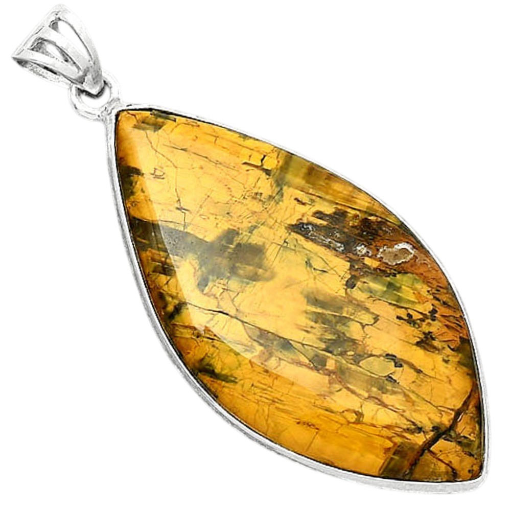 Natural Nellite 925 Sterling Silver Pendant Jewelry P-1001