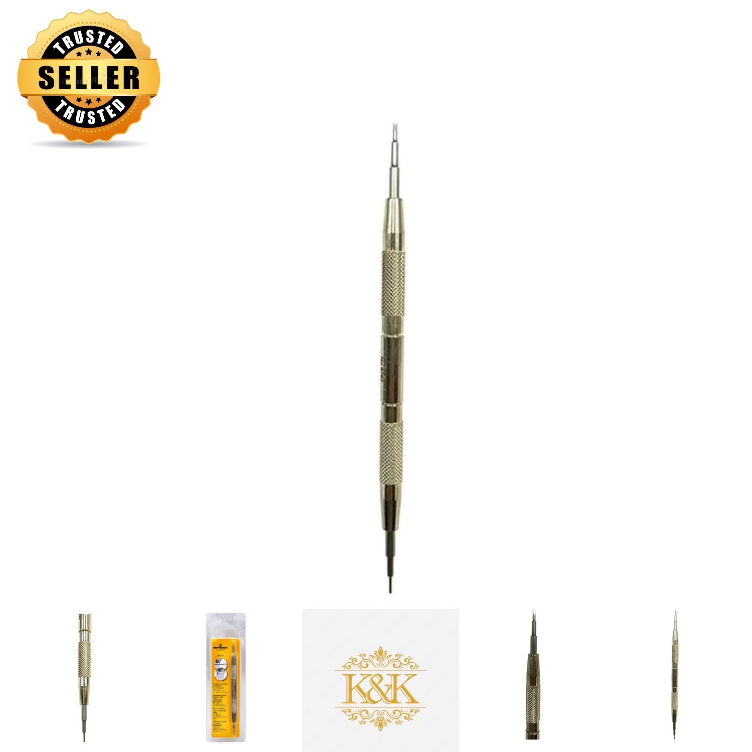 6767-F Luxury Watch Spring Bar Tool – Stainless Steel with Replaceable Tips