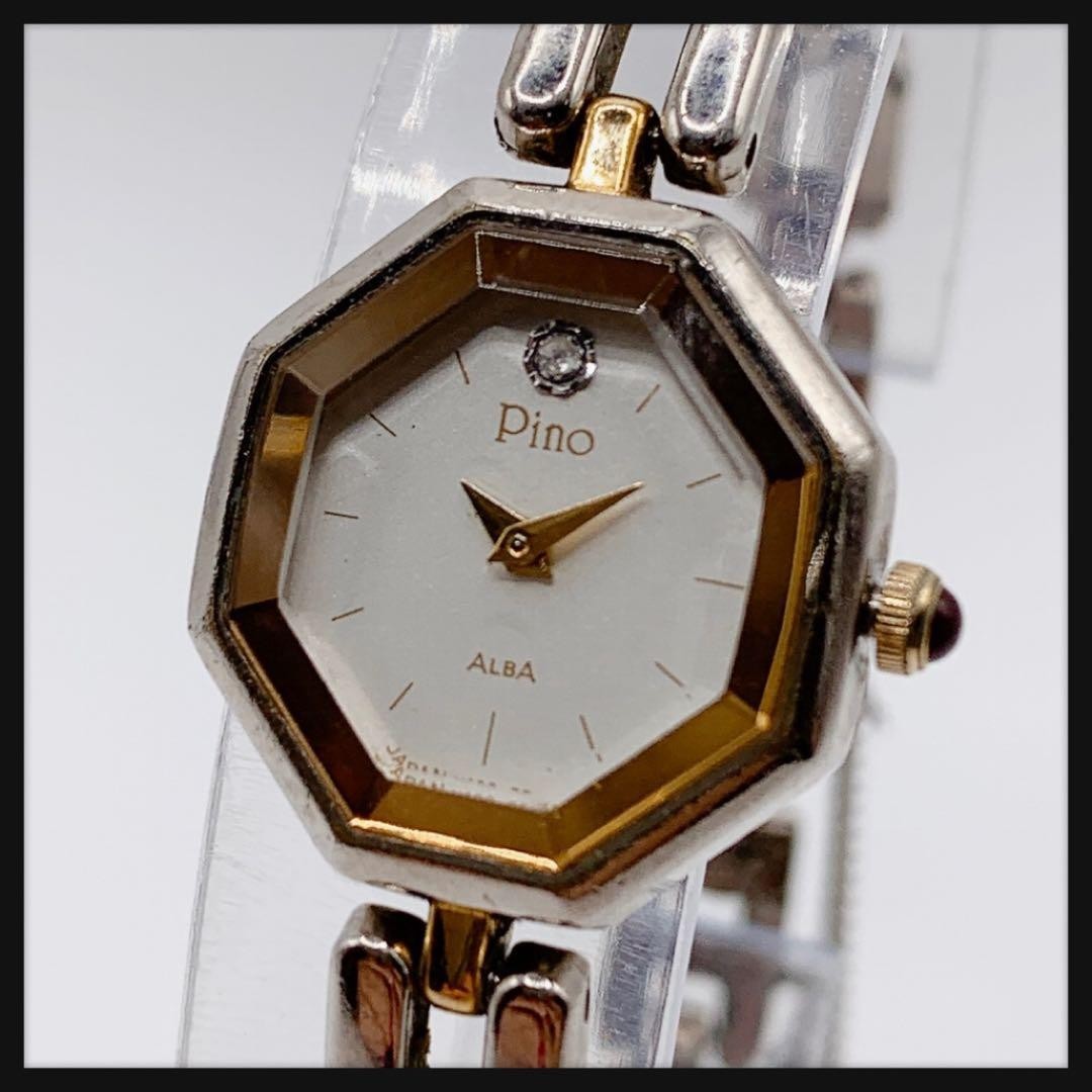 [Working Condition] Seiko SEIKO Ladies’ Quartz Watch Octagon (Octagonal)