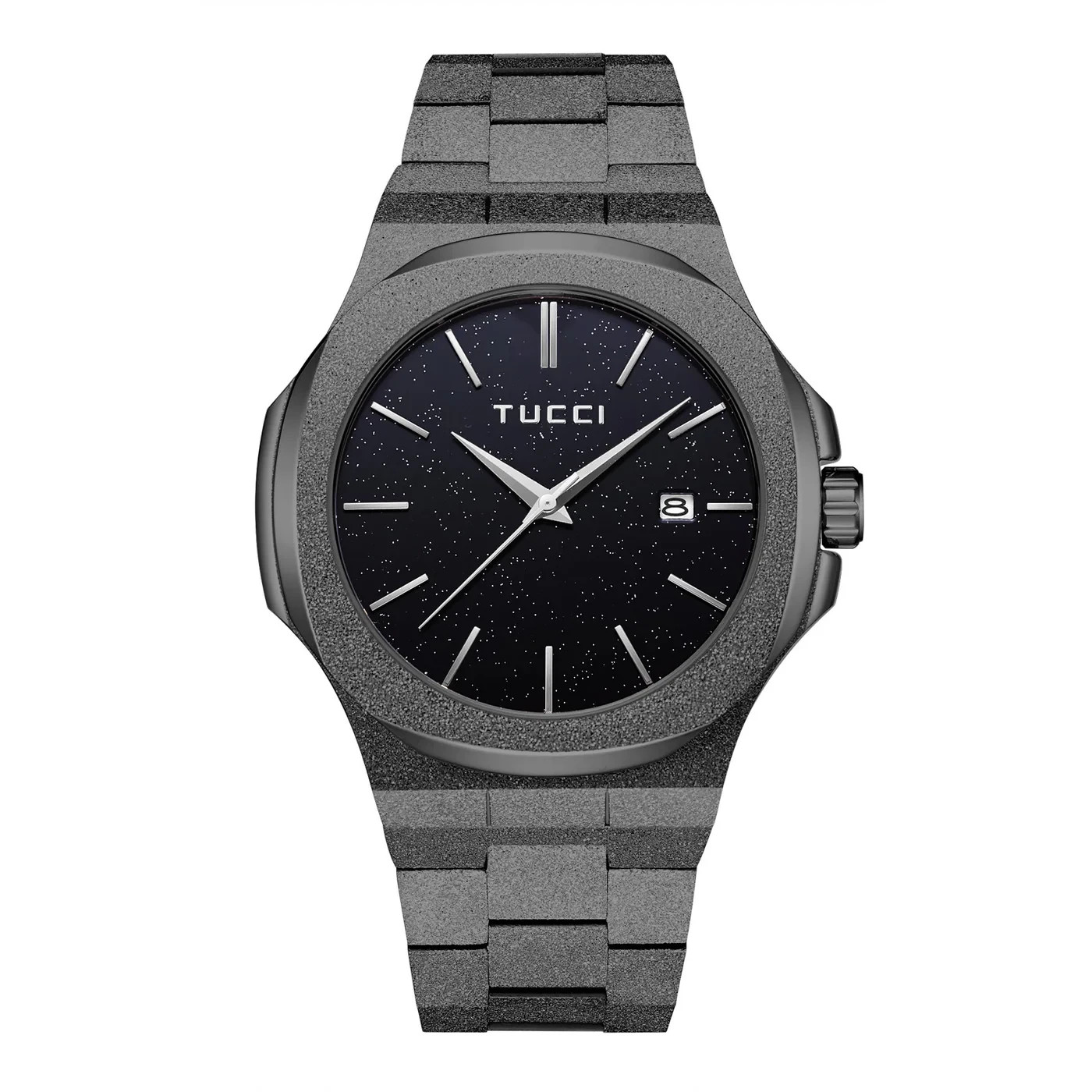 TUCCI Italy LUSSUOSO Stainless Steel Quartz Unisex Watch – Miyota Movement 5 ATM