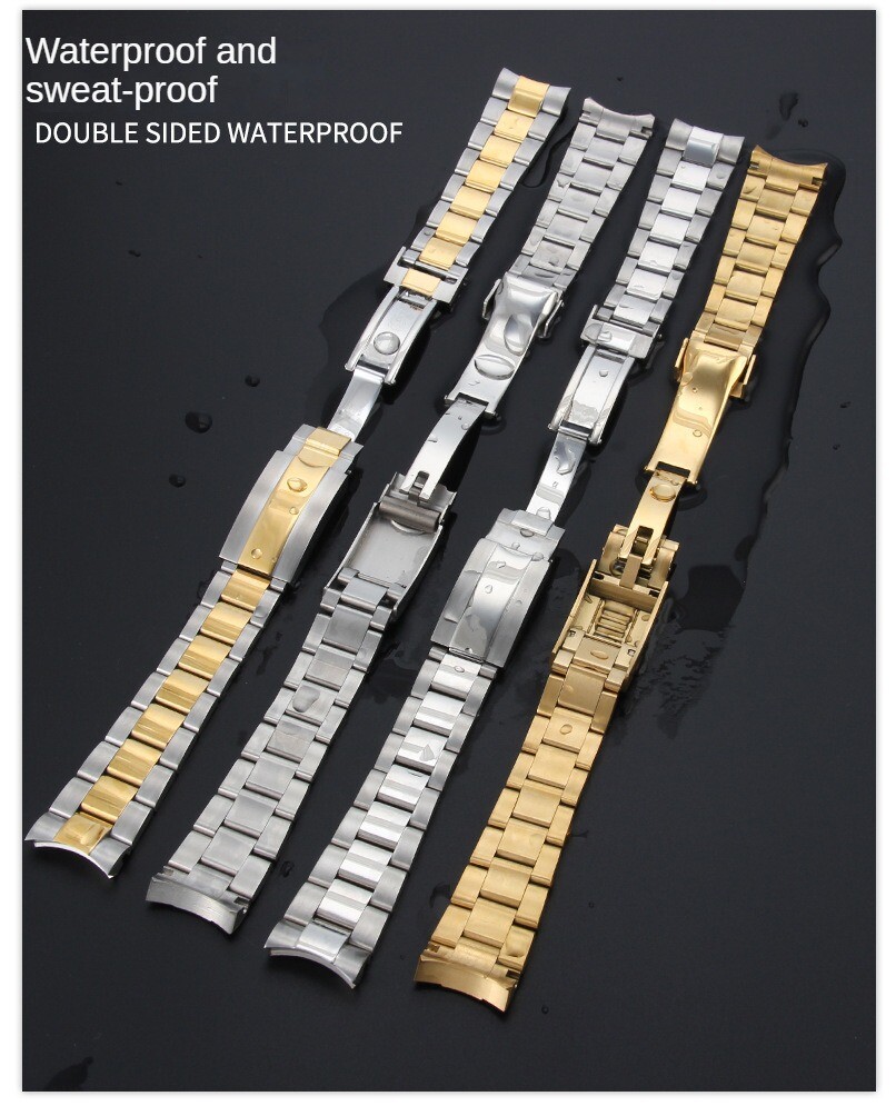 316 Solid Stainless Steel Watch Band Strap Mens Luxury metal Bracelet 20 21mm