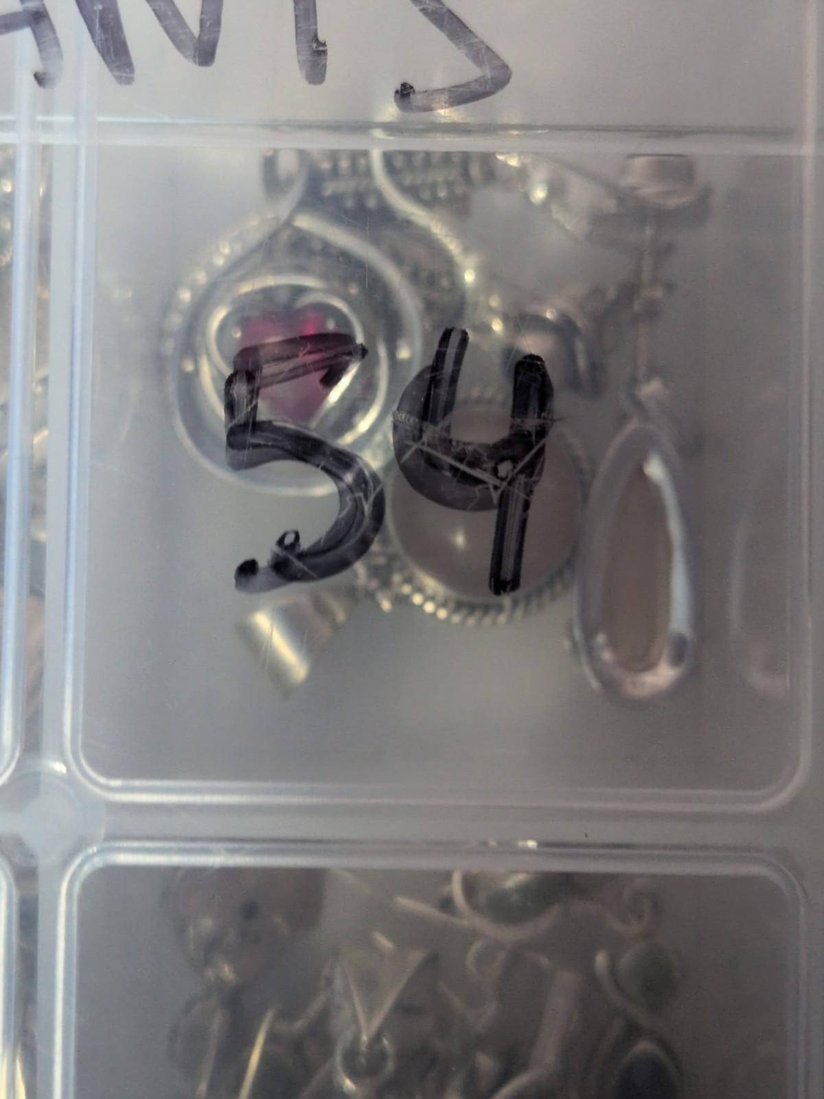 VINTAGE STERLING SILVER 1 INCH GANESH HINDU GODDESS DANGLE EARRINGS 6.7 GRAM 925