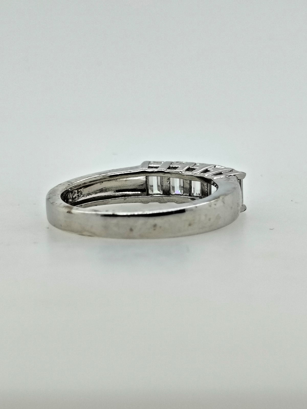 Sterling Silver Baguette Ring For Women Size 9