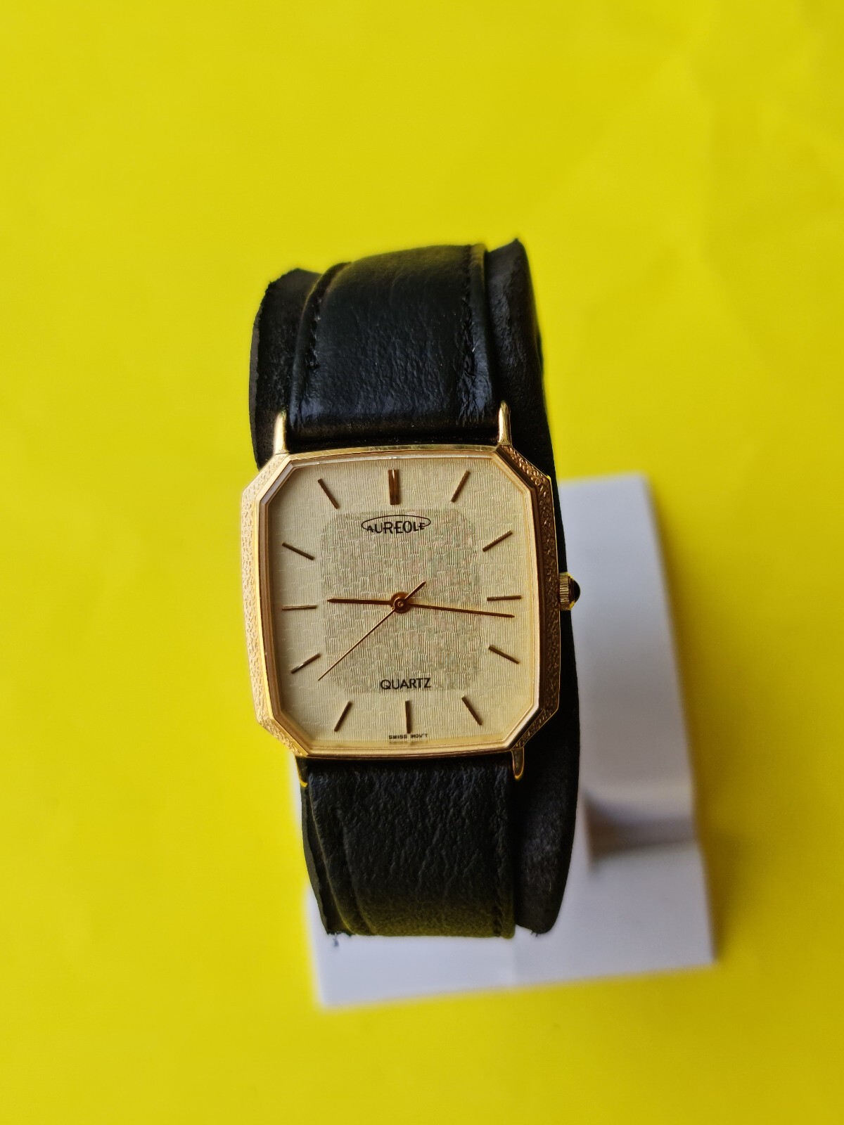 Vintage Aureole Tank Quartz Original Swiss Unisex Watch