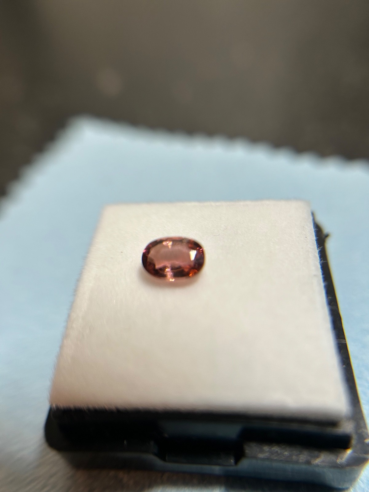 0.80ct Natural Peach Pink Tourmaline – Oval Cut – Untreated