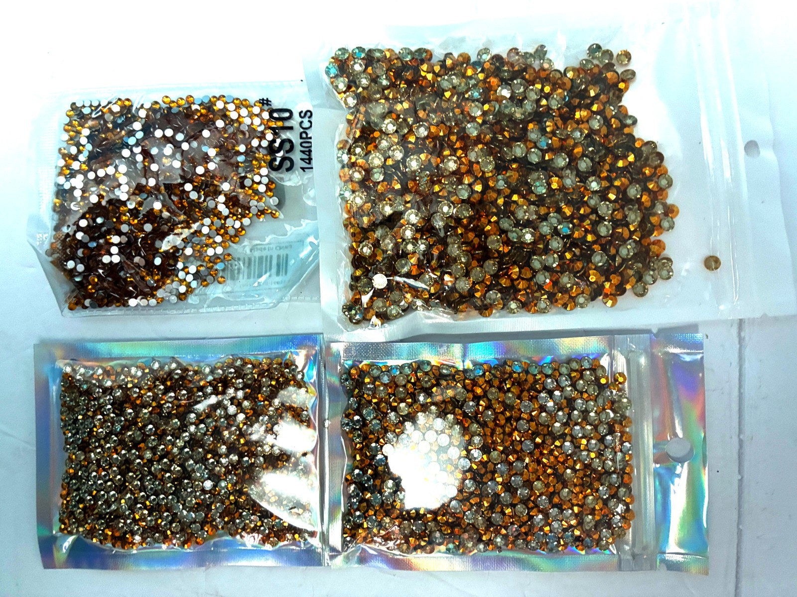 56,700 Flat Back Rhinestones Lot Dance Costume Bedazzle acrylic 2mm 3mm 4mm 6mm