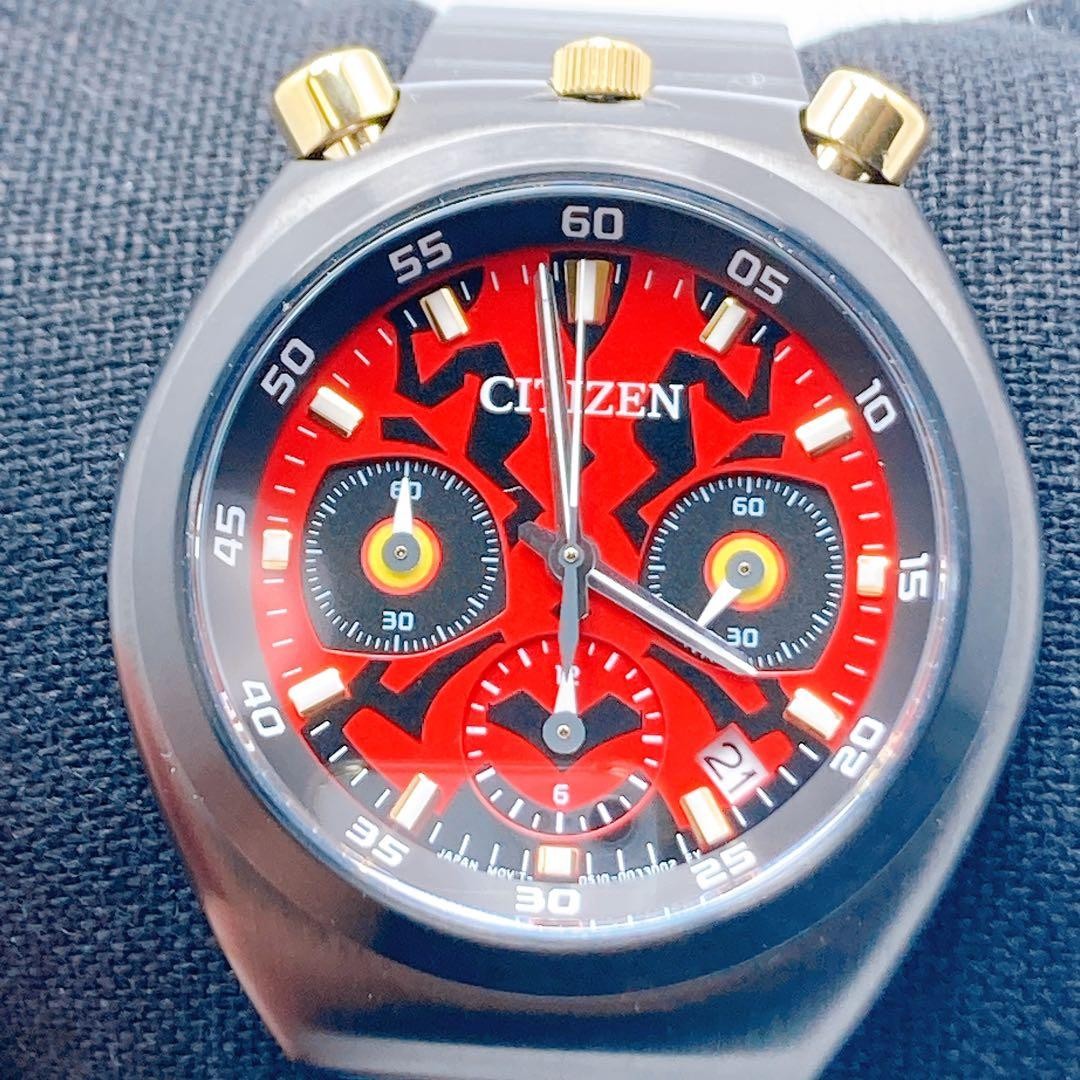 Citizen AN3668 55W Star Wars Tsuno Chrono Wristwatch Chronograph Black Red