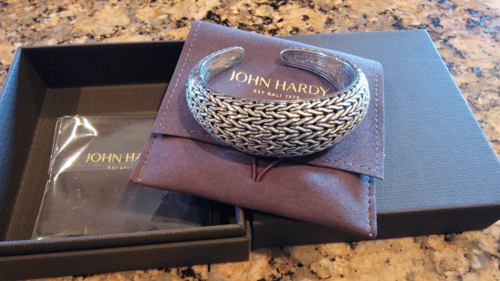 John Hardy Medium Classic Chain Silver Graduated Kick Cuff