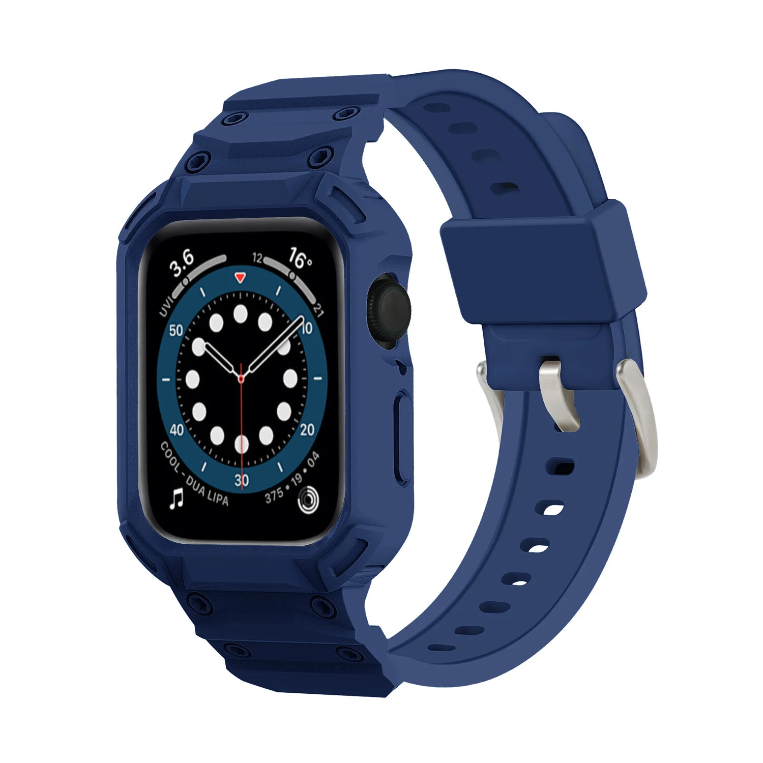 Protect TPU Rubber Case for Apple Watch Strap Series 10 42 46mm Watch Band Cover