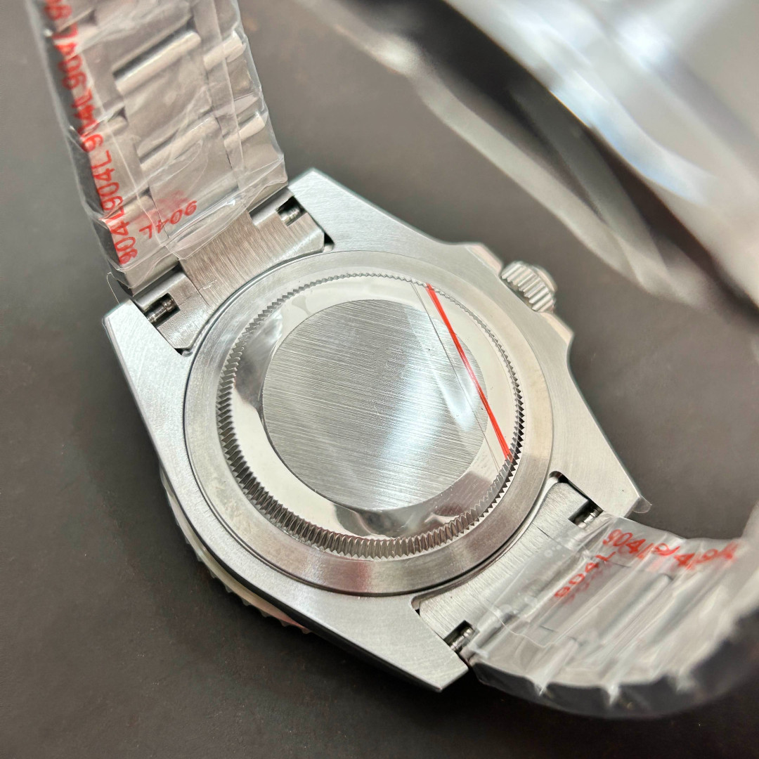 Fit NH34 NH35 NH36 Movement 40mm Silver Brushed 20ATM Watch Case Red Bezel Mod