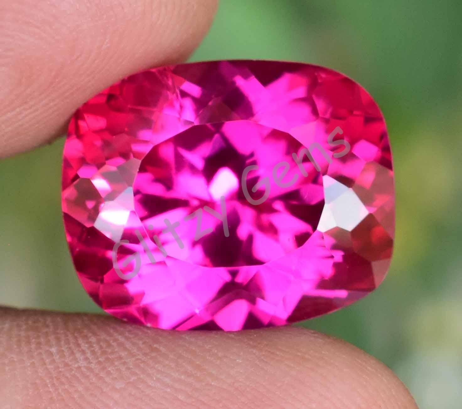 Natural Pink Ruby Mogok 20.00 Ct Cushion Stunning CERTIFIED Loose Gemstone