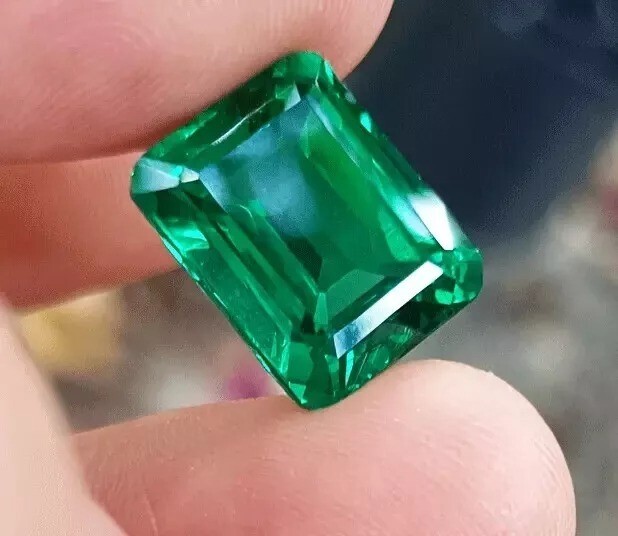 AMAZING Emerald Cut 9-11Ct Natural Green Emerald EGL Certified Loose Gemstone