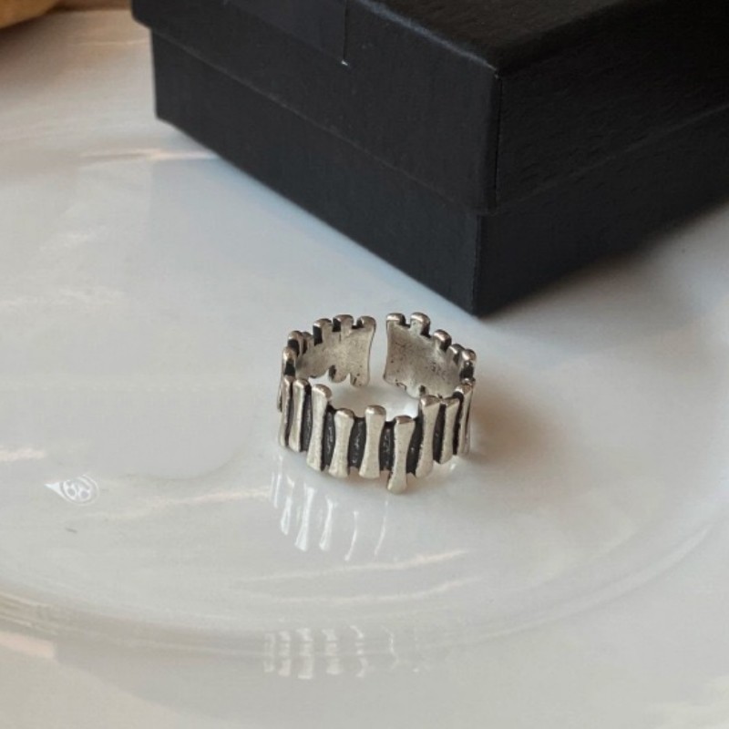Retro Irregular Sawtooth Simple Open Ring Women’s Casual Fashion Accessoriess