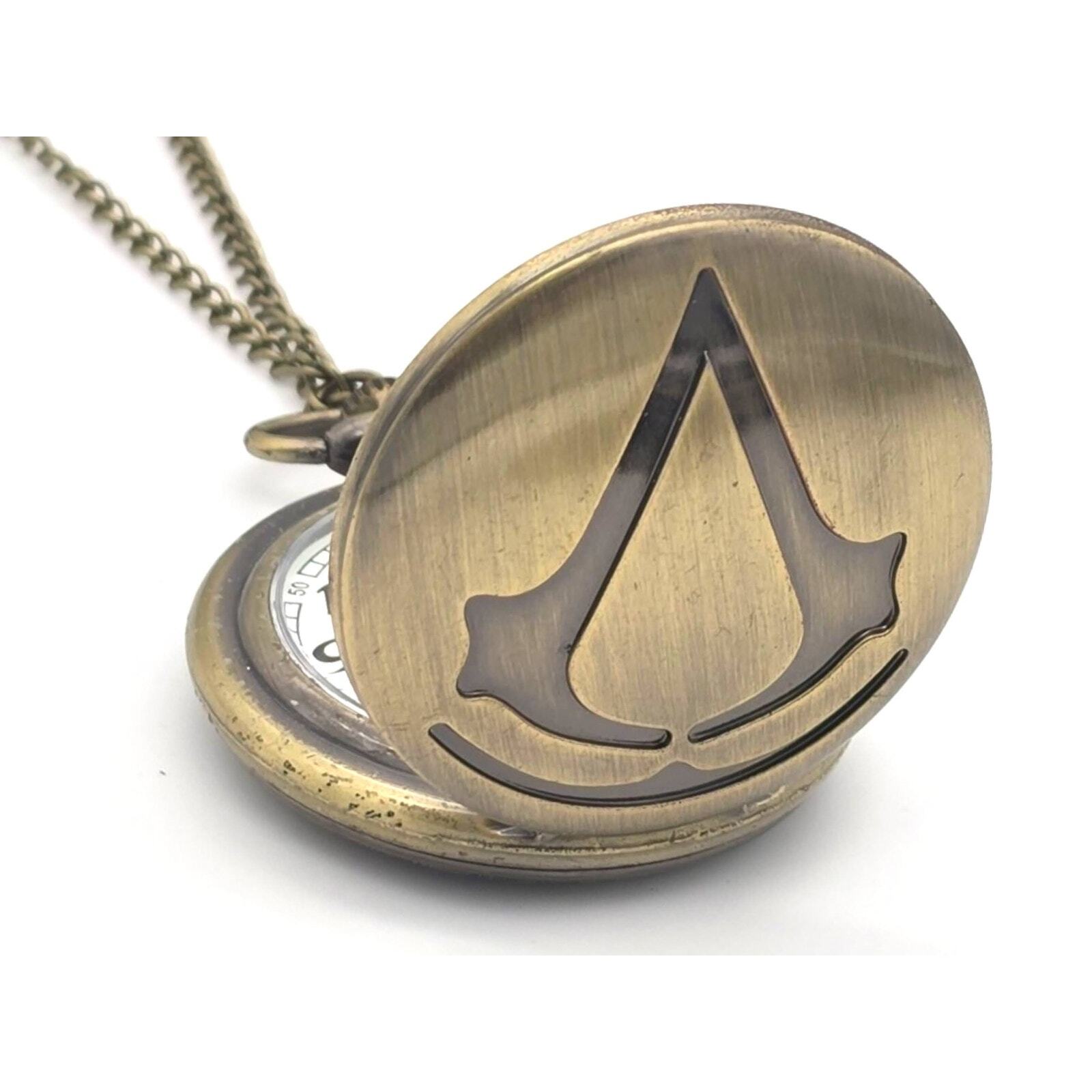 Video Game Pocket Watch – Vintage Steampunk Timepiece Unique Gift Fans Templars