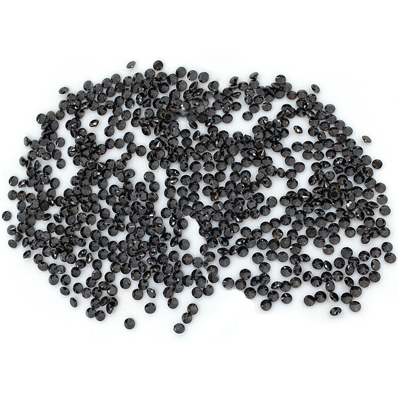 Natural Loose Diamond in Round Black Color I2-I3 Clarity 0.70 to 1.50 MM 100 PCS