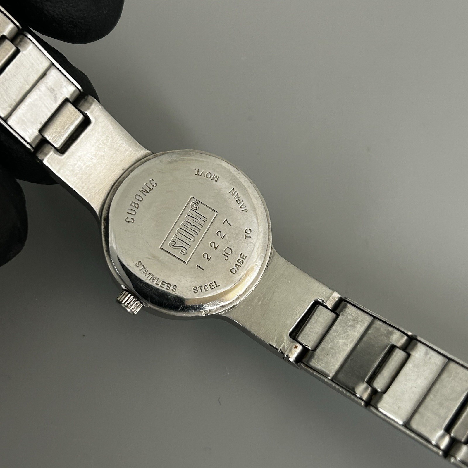 Storm Cubonic Womens Watch Steel Silver Round Purple Dial Ladies New Battery