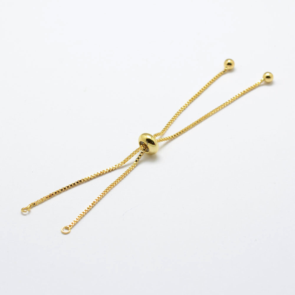 Half finished Chain Adjustable Slider Bracelet 4 diy Jewelry Making Findings 4p