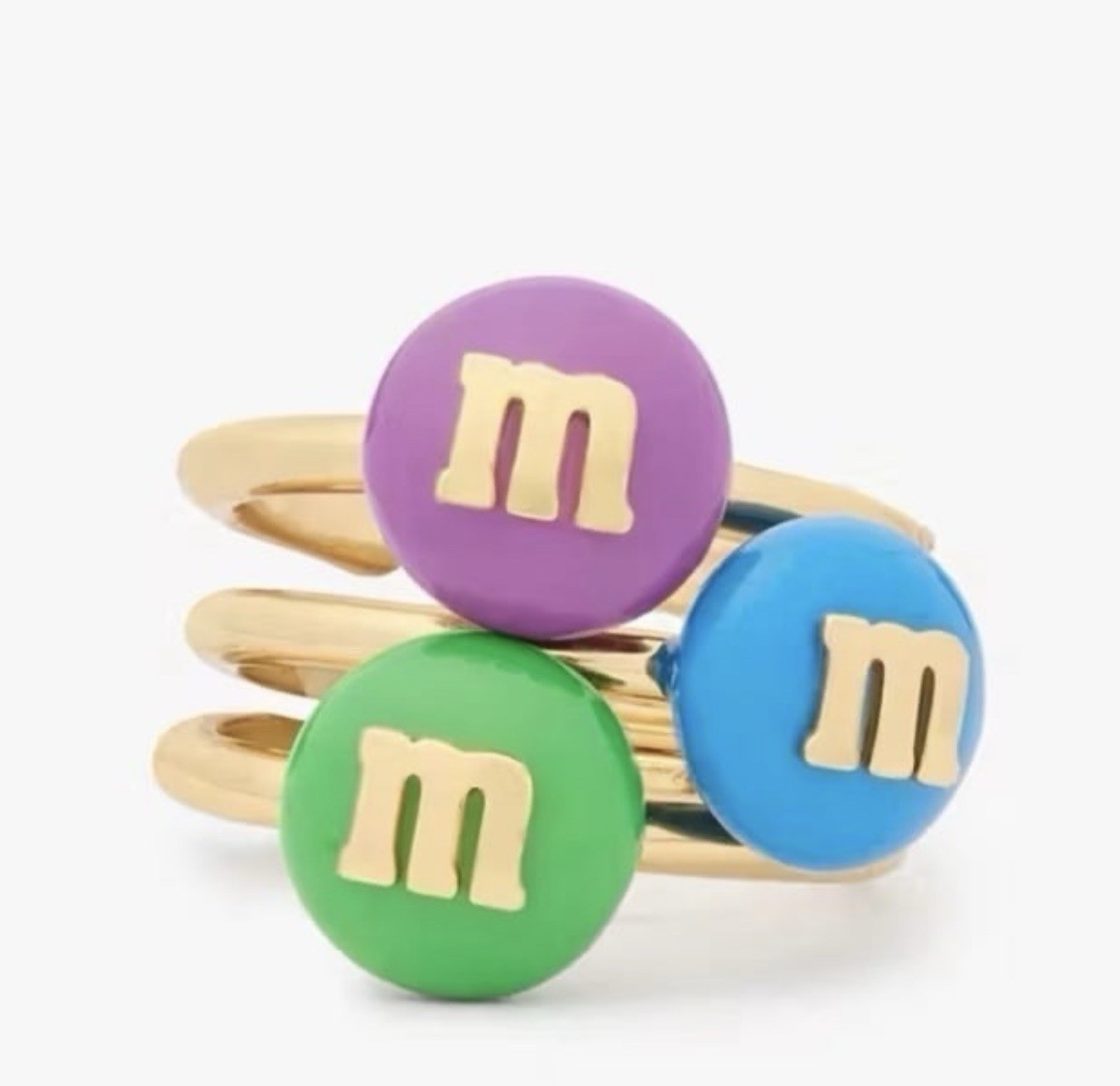 M&M’s x Kate Spade New York Stacking Ring Set – size 6
