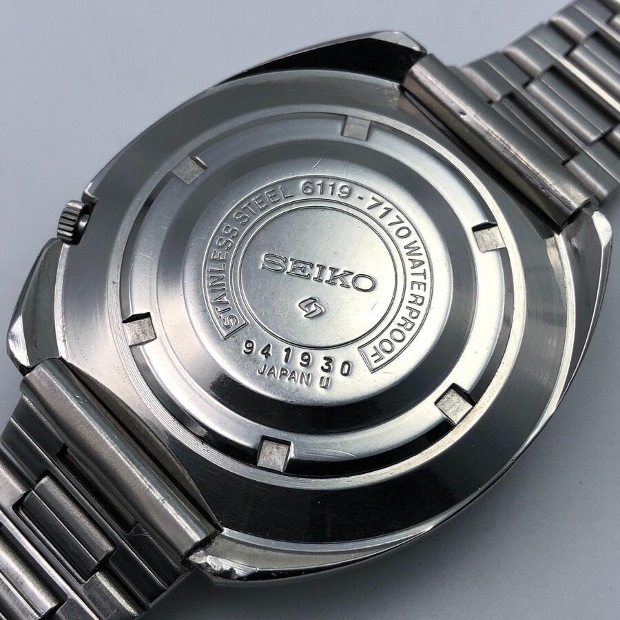 Vintage 1969 Seiko 5 Sports 6119-7170 Rally diver Checker flag Automatic #1992